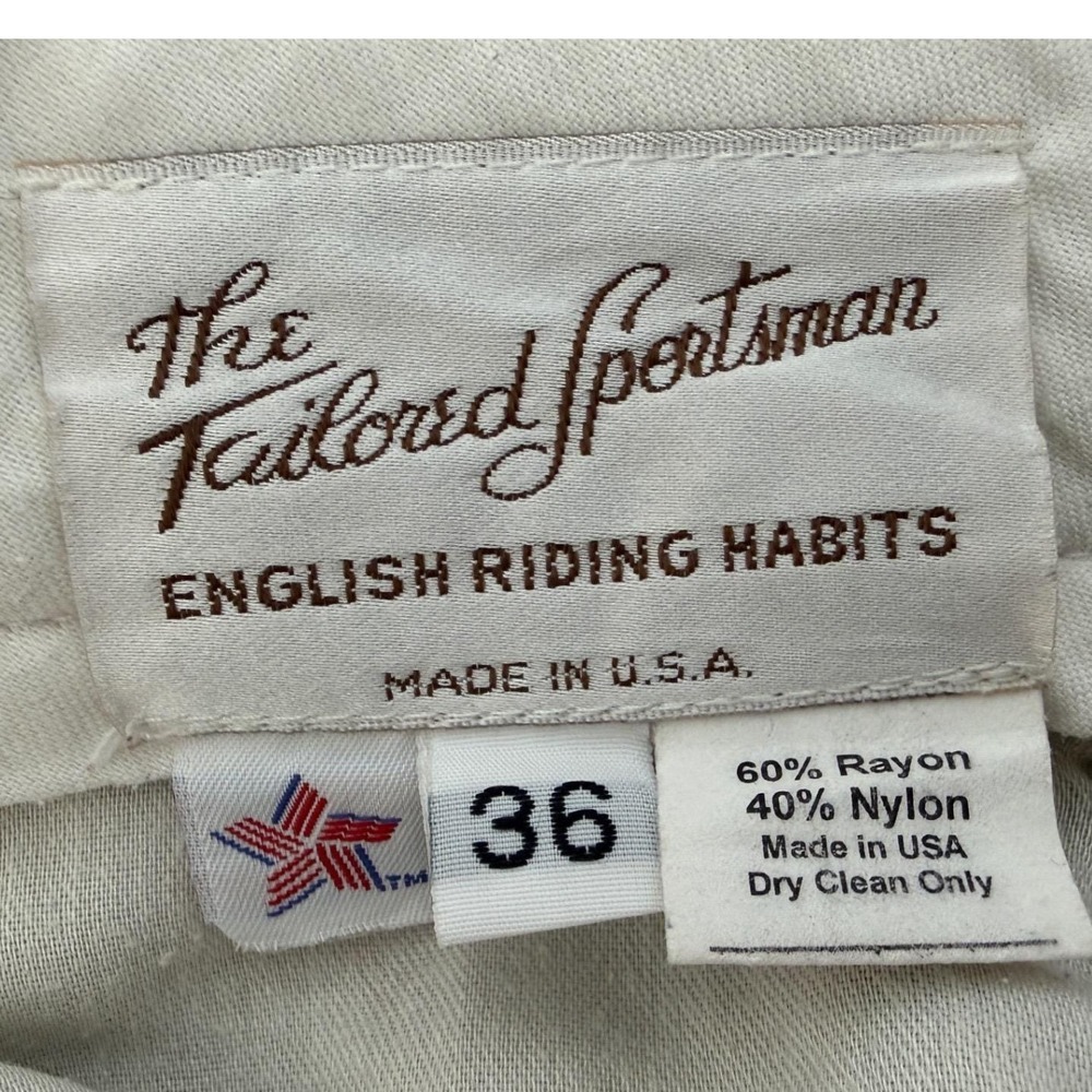 Wellington Collection‎ English Riding Breeches Tan Suede Knee 36 USA - Picture 6 of 8